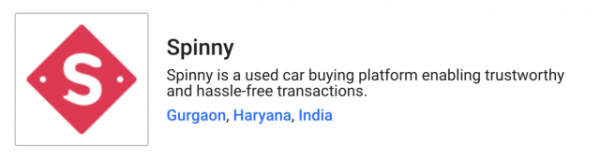 印度二手车线上销售平台Spinny宣布完成5000万美元的B轮融资