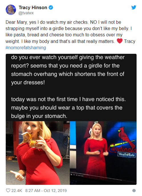 美国女主播被讽肥胖怒怼网络喷子:喜欢我的身体
