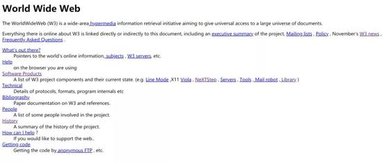 世界上第一個(gè)網(wǎng)站http://info.cern.ch/hypertext/WWW/TheProject.html