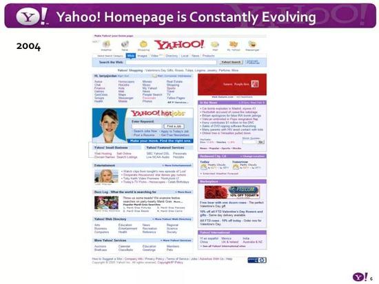 2002年的Yahoo！首頁上一堆廣告banner