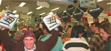 Windows 95掀起彻夜排队购买潮
