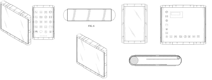 三星手机的最新设计专利曝光 采用可伸缩屏幕设计